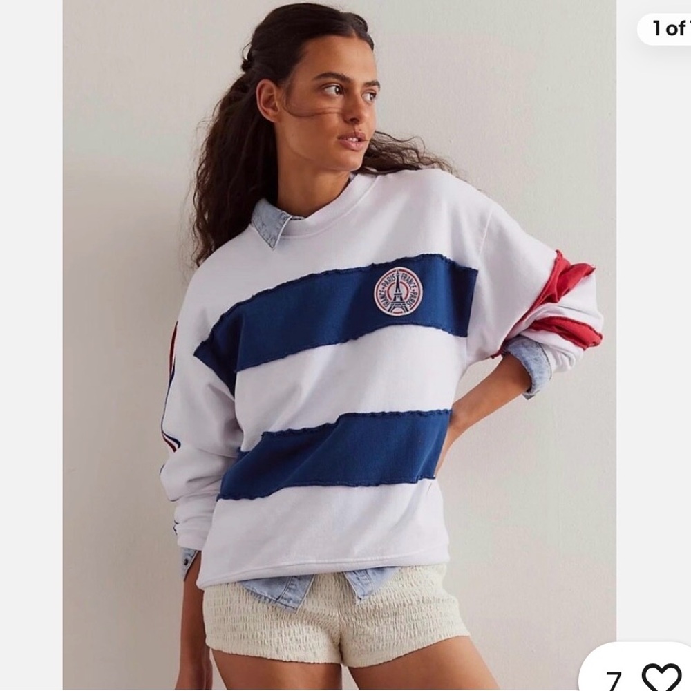 NWT FREE PEOPLE x Ragabond Paris Sweatshirt size L